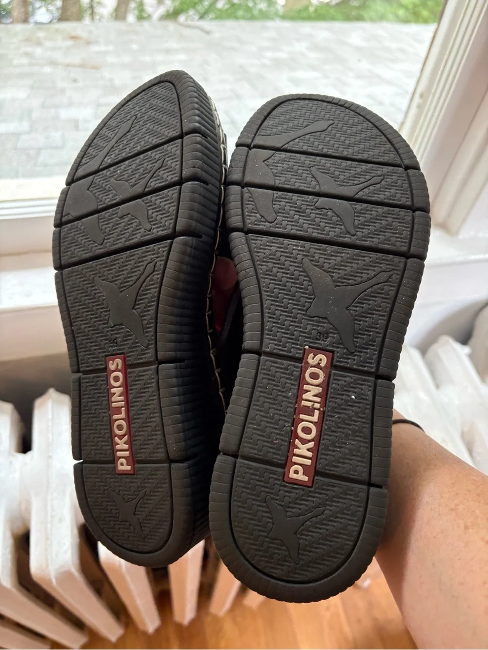 Pikolinos Cris Cross Wedge  Sandals Size 39